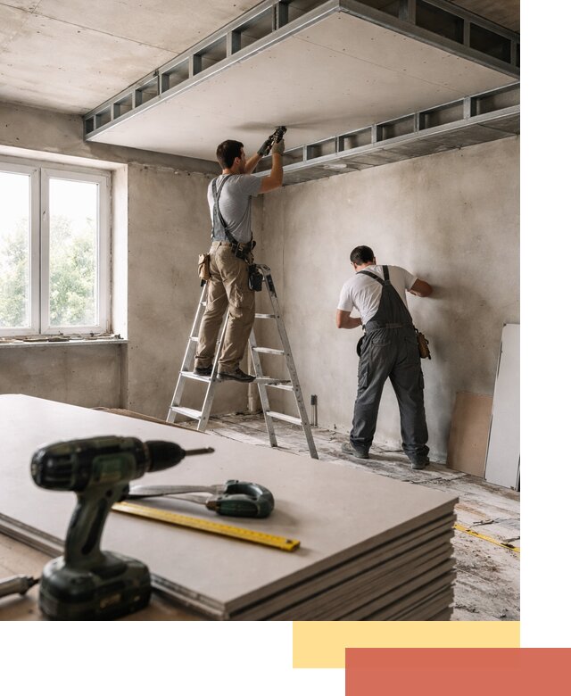 Двухуровневый потолок из гипсокартона в Урюпинске