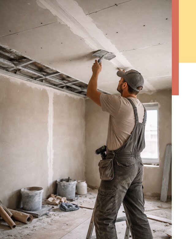 Ремонт потолка из гипсокартона в Урюпинске от 670 руб./м² — быстро и недорого | ОТДЕЛОЧНИК-Рюп