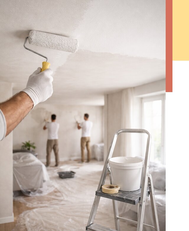 Покраска потолка акриловой краской в Урюпинске от 2575 руб. | ОТДЕЛОЧНИК-Рюп