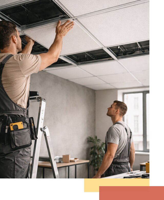 Монтаж потолочной плитки в Урюпинске качественно и в срок