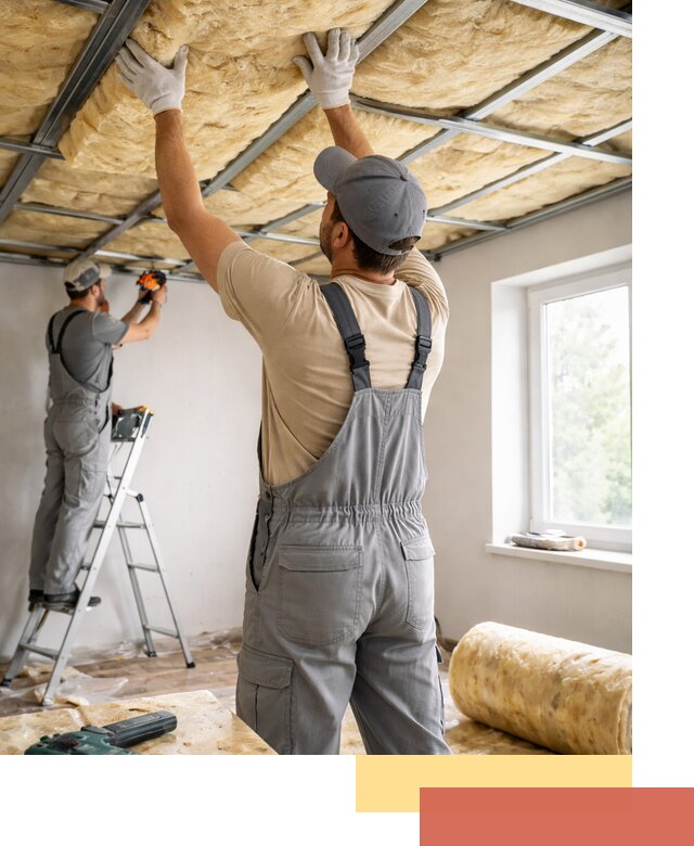 Утепление потолка под ключ в Урюпинске качественно и быстро